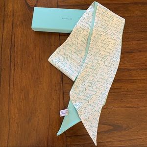 Authentic Tiffany & Co Silk Scarf